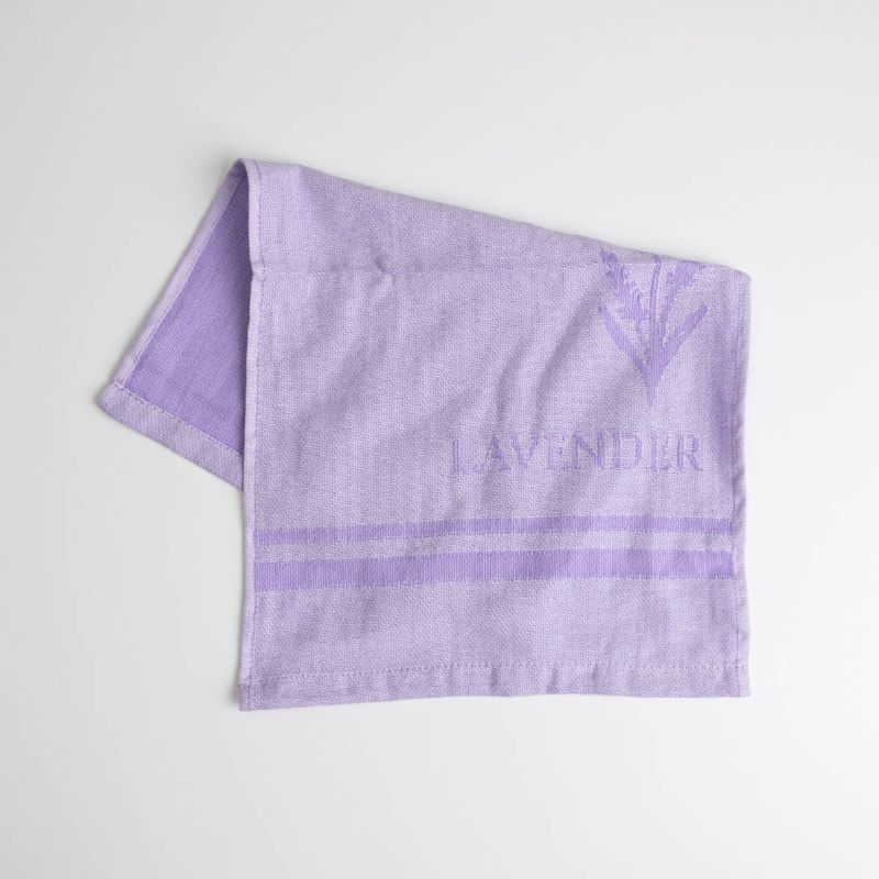 Рушник кухонний Lavender 30x50 см пестротканий 260 г/м2 100% бавовна GM Textile (Світло-лавандовий)